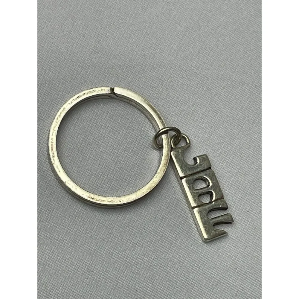 ~ Rare LAF Key Ring Vintage Sterling Silver* Key Chain Lafayette College VTG 70
